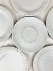 Vtg 7pc RAYMOND LOEWY ROSENTHAL Continental GOLD DOTS Salad Lunch Plate RARE MCM — photo 9