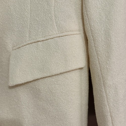 ESCADA Ivory Sz 38 Baroque Embroidered Angora Wool Pencil skirt suit Set, Bridal - Picture 4 of 22
