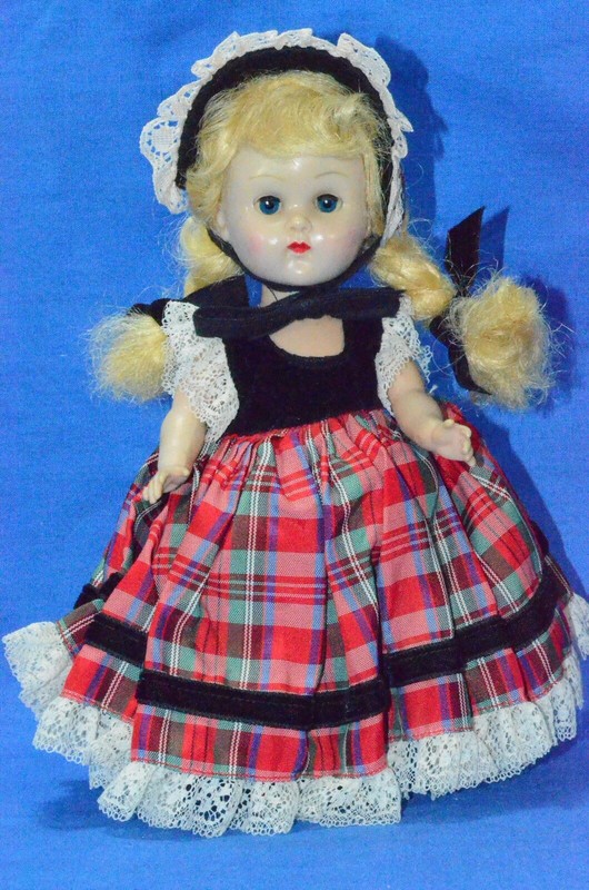 Vintage 8" Vogue Ginny Doll SLW ML and Tagged Formal