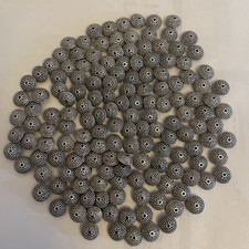 Saucer Beads Rondelle Spacers Silver Tone 155 pice
