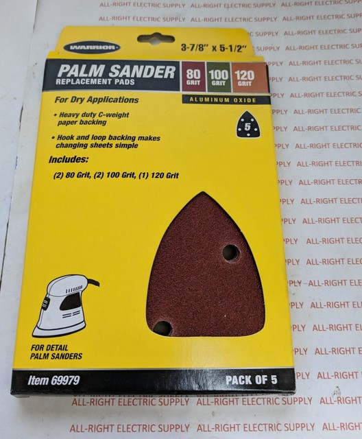 New in Package Palm Sander Detail Sander Replacement Pads Assorted pack