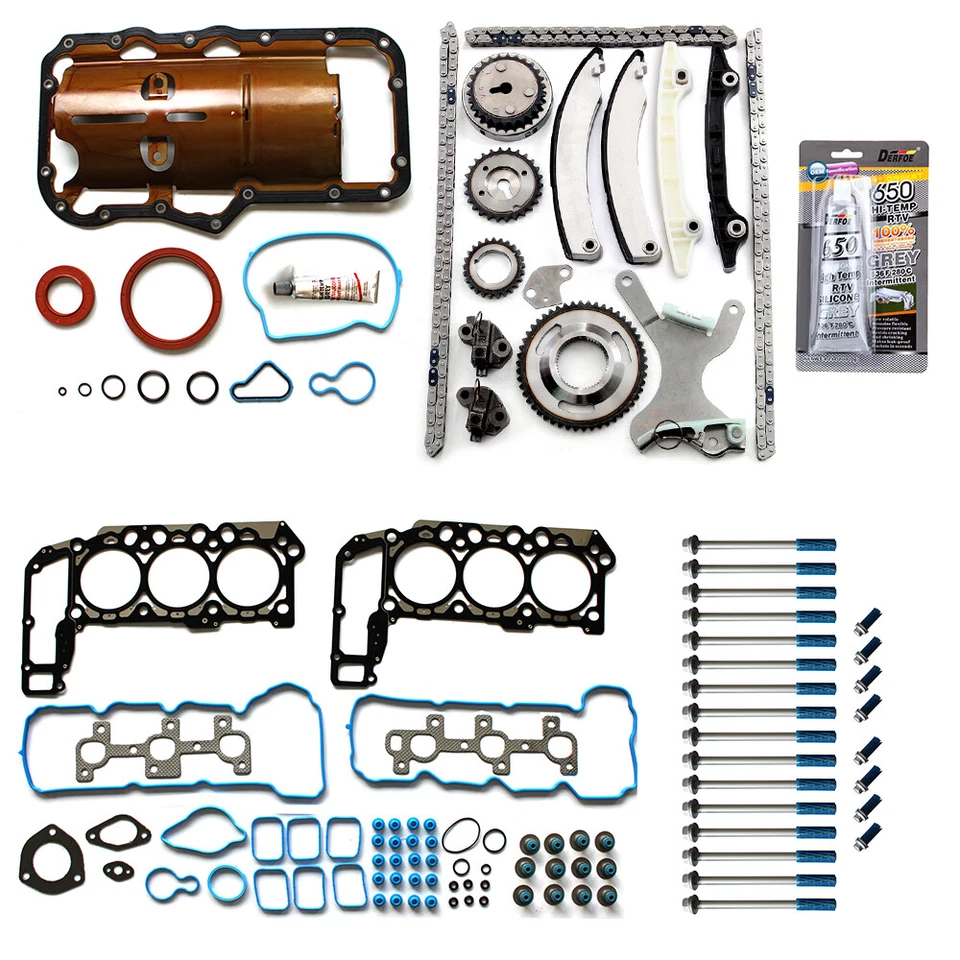 Juego de juntas completo de pernos para Jeep Grand Cherokee 2005-2006 de 3,7 L Foto 2 de 4
