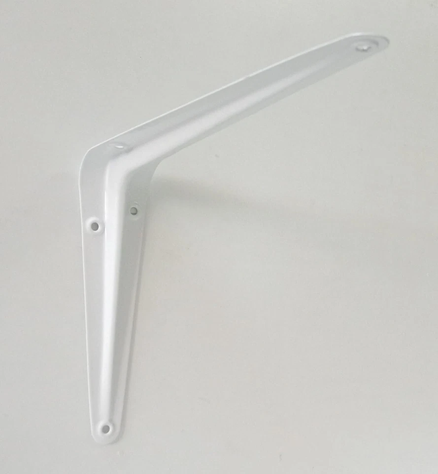 REGGIMENSOLA NERVATA BIANCA SUPPORTO BASE REGGI MENSOLA STAFFA PEZZI 2 FISCHER - Immagine 4 di 4