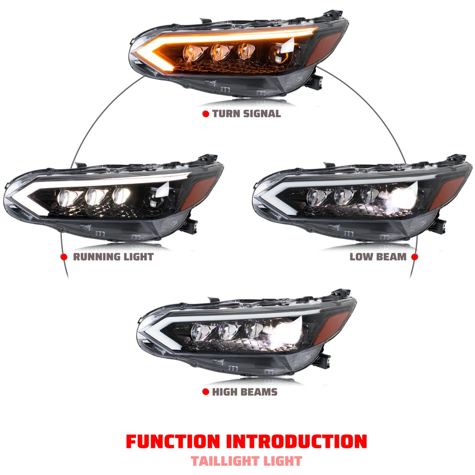 日产 Sentra 2020 - 2024 B18 顺序前灯组件 LED 车头灯 — 第 2/4 张图片