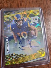 cooper kupp panini prestige gold autograph card #26/50 