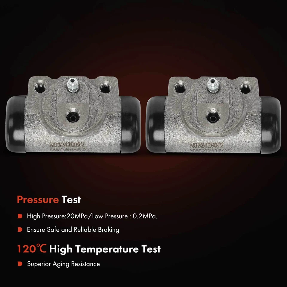 2x Cilindro de rueda de freno de tambor trasero izquierdo y derecho para Chrysler Imperial Dodge Plymouth Foto 4 de 4