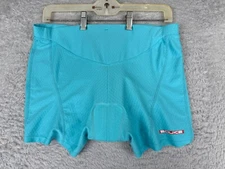 Souke Sports Shorts Cycling Women 2XL XXL Blue Polyester Spandex Blend Padded