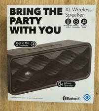 XL wireless rechargeable speaker Black, Brand new, Charging cord included F160 