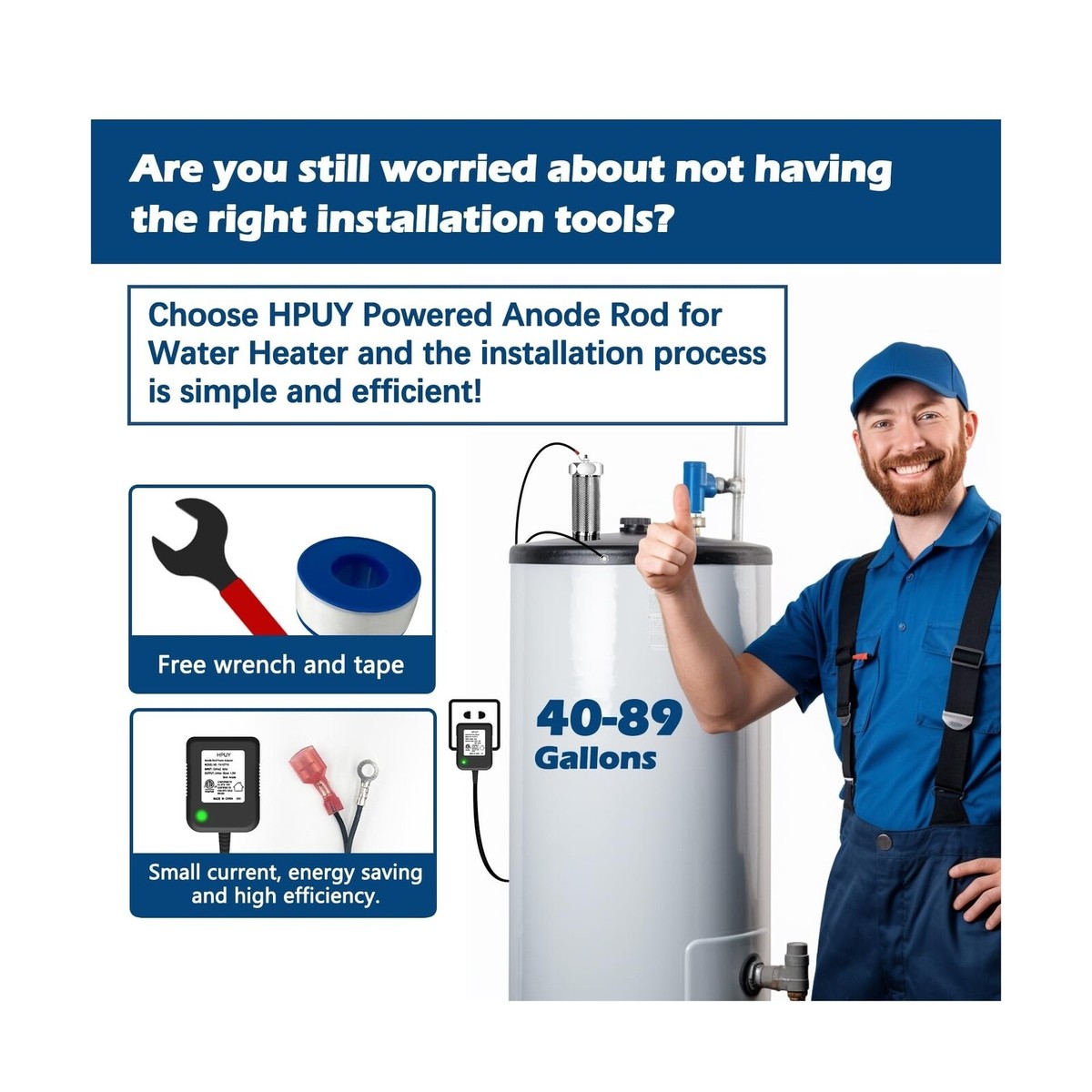 Electric Water E1f50rd045v Anode Rod Whirlpool Energy Smart Water