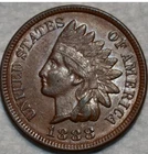 1888/888  Indian Head Penny AU Beautiful Strike!! Sought After Coin!!!
