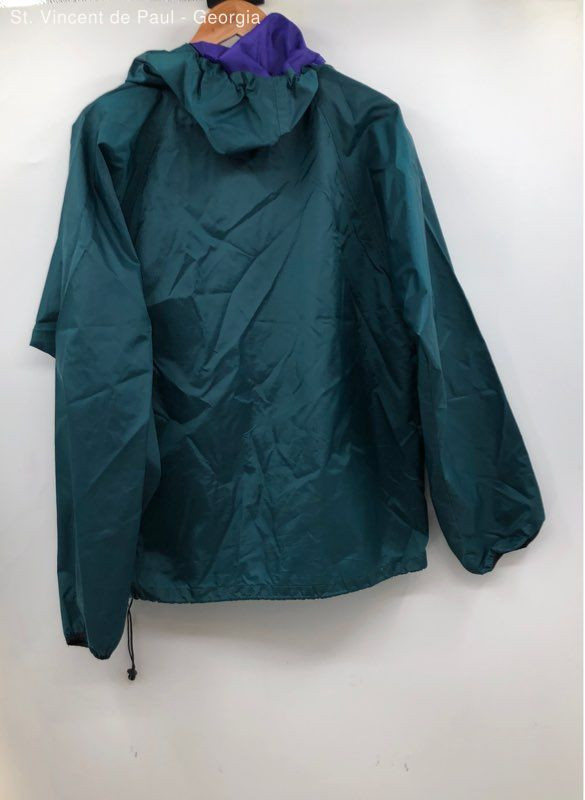 Men's Helly Hansen Green Full Zip Windbreaker Jac… - image 3