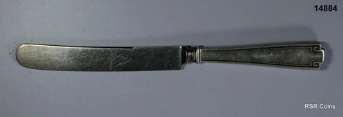 1913 ANTQUE GORHAM KNIFE STERLING SILVER HANDLE APPROX. 40 GR ETRUSCAN #14884