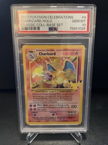 Pokémon TCG Charizard 4/102 Celebrations Classic Collection PSA 10 Gem Mint