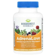 Ridgecrest Herbals AdrenaLove - Stress, Energy & Mood Support - 60 Capsules