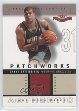 2003-04 Fleer Patchworks Level 1 Jersey Missing Serial Number Shane Battier t8i