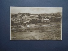 SOMERSET:  A VIEW OF BRUTON WITH RAILWAY LINE IN FOREGROUND - PRINTED - UNPOSTED