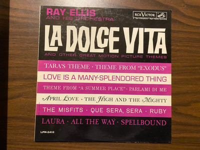 Ray Ellis   La Dolce Vita LP [1961 RCA LPM-2410] VG+/VG+ (Exotica/Lounge)