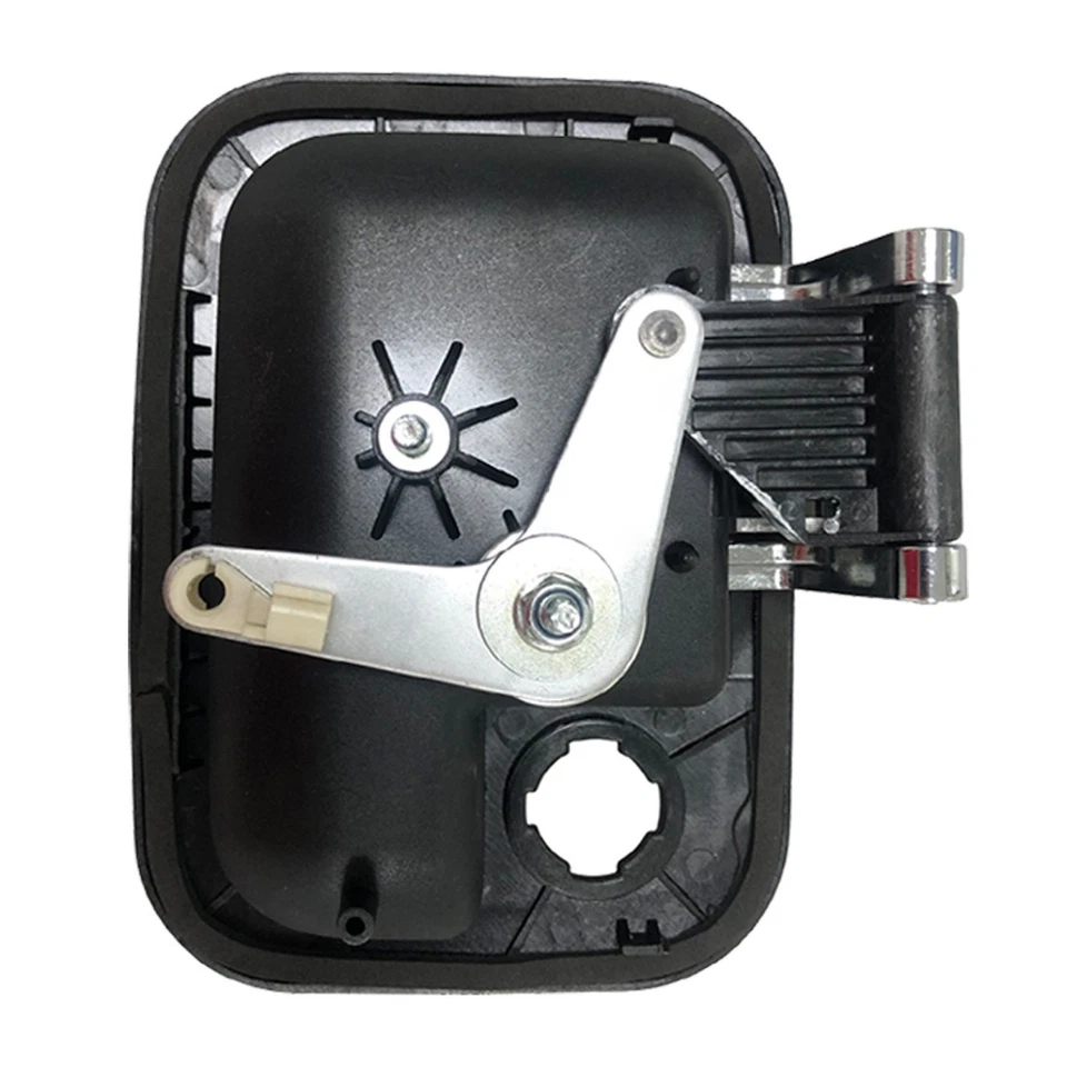 Manija de puerta exterior de metal cromada negra lado derecho del pasajero para Kenworth Peterbilt Foto 2 de 4