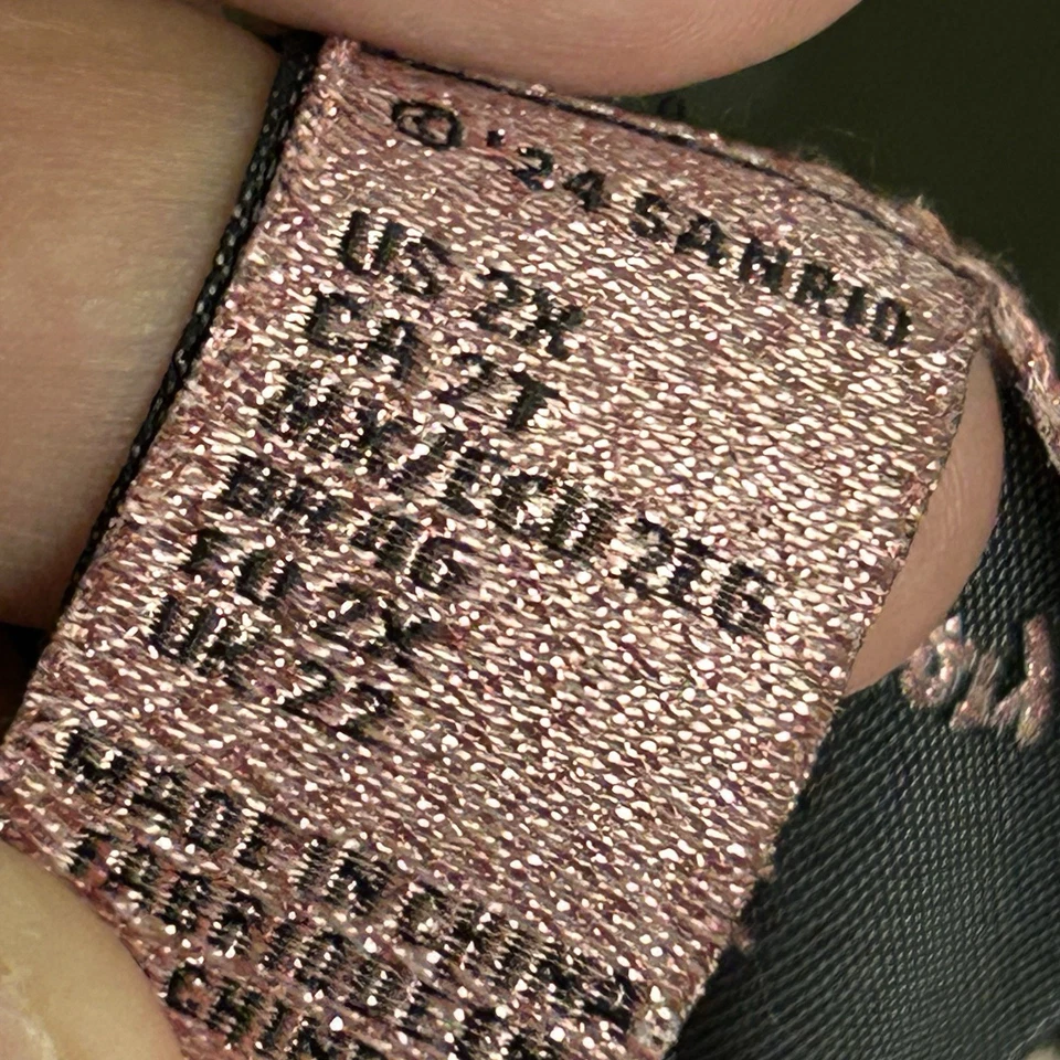 Толстовка с капюшоном Hello Kitty Forever 21 блестящая графическая розовая 50-я годовщина размер 2x - Изображение 3 из 4