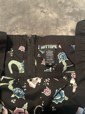 Hot Topic Black Skull Mermaid Rose Dress Size Small | eBay
