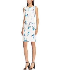American Living Womens Aldo Sheath Dress, white, 10