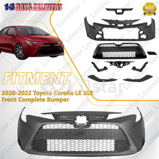 Complete Front Primed Bumper Kit For 2020-2022 Toyota Corolla Le Xle Complete Front Primed Bumper Kit For 2020-2022 Toyota Corolla Le Xle