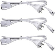 T5 T8 LED Tube Power Extension Cable with On/Off Switch,LED T5/T8 Light Tube 3