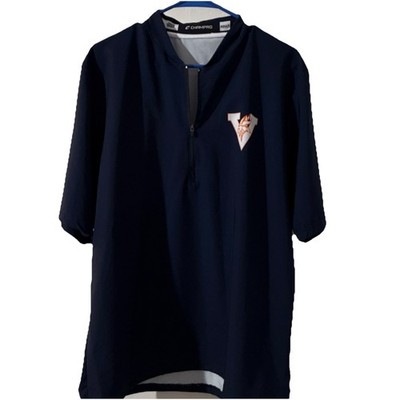 Champro Viking Baseball Jersey Mock Neck 1/4 Zip Navy M Lightweight Polyester