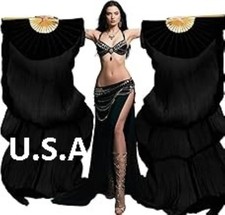 Belly Dance Silk Fan Veils 100 1.8m Top Quality USA Store