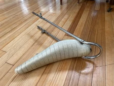 Original Schwinn Stingray-Style Persons Banana Seat 18" Ribbed Silverglow Sissy