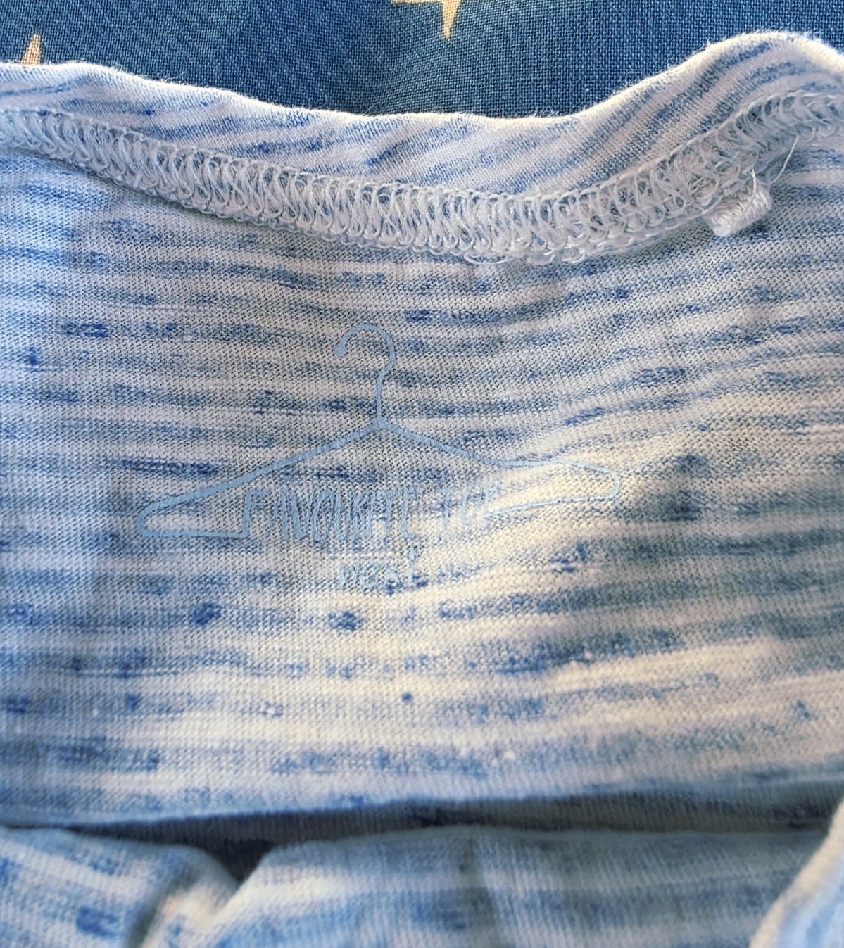 Next Blue striped mermazing glitter long sleeve tshirt 7 yr VGC combine postage image 5