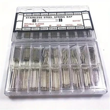360pcs Watchmaker Watch Band Spring Bars Strap Link Pins Steel Repair Kit NEW
