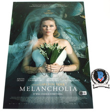 KIRSTEN DUNST SIGNED 'MELANCHOLIA' 12x18 MOVIE POSTER ACTRESS BECKETT BAS COA