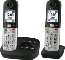 Panasonic KX-TGU432EB Digital Cordless Landline Phone with Answering Twin 