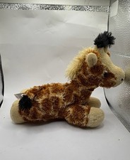 AURORA Giraffe Plush Animal Bean Bag Brown Tan Stuffed Animal Toy 2021