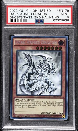 2022 YU-GI-OH! GHOSTS FROM THE PAST: THE 2ND HAUNTING DARK ARMED DRAGON PSA 9