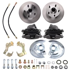 Complete Front Disc Brake Kit for Chevy Nova Omega Ventura 1968-1974 w/ Calipers