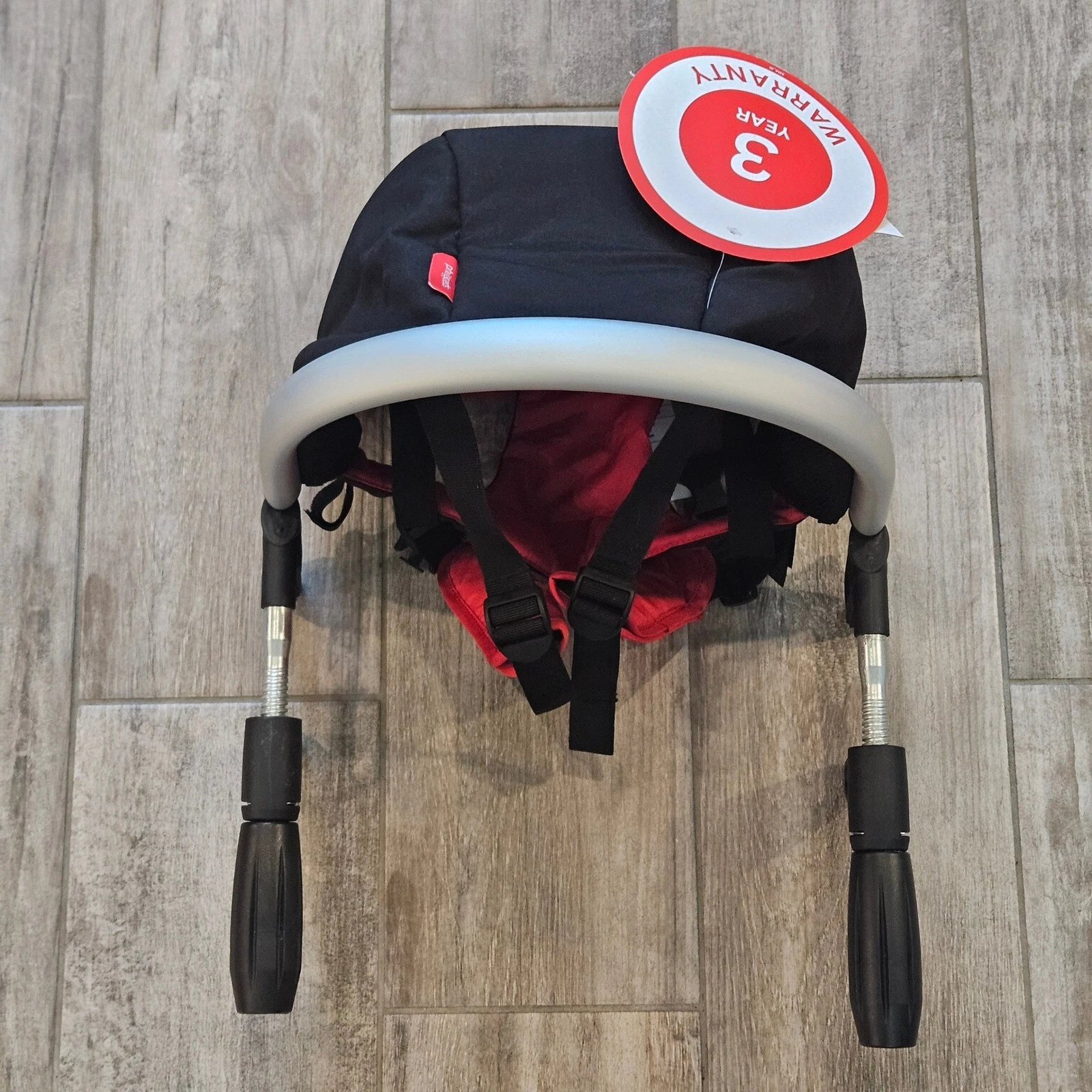 Phil & Teds Lobster High Chair Baby OS Black Red Portable Clip-On Travel Seat