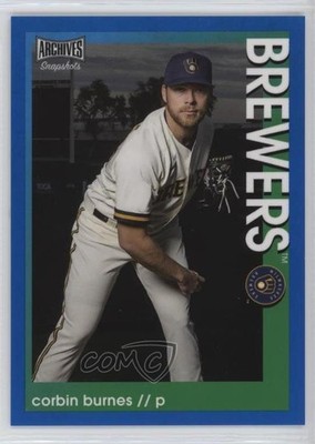 2022 Topps Archives Snapshots Blue Border 5/50 Corbin Burnes #46 3pb