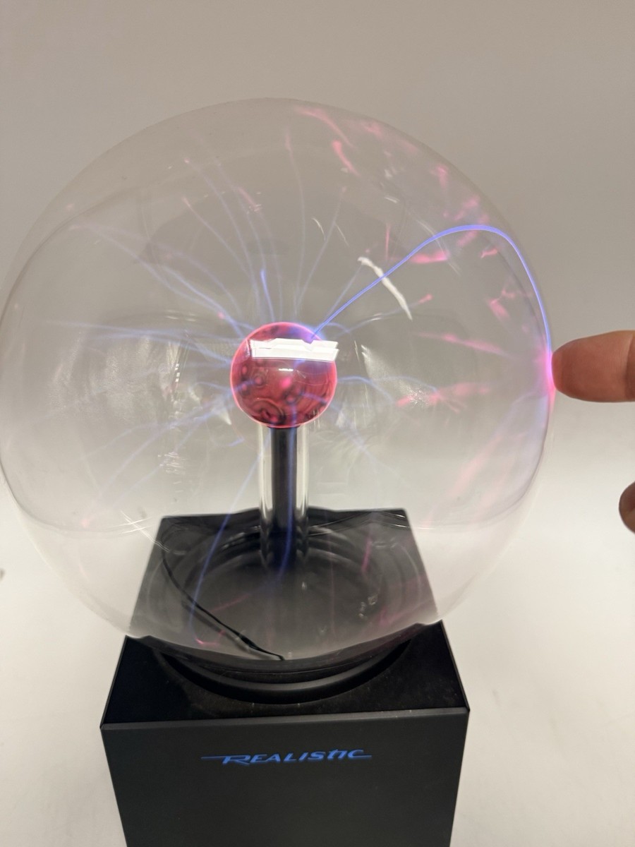 その他 RadioShack ILLUMA STORM Vtg Realistic Illuma Storm Plasma Globe Music Activation Radio