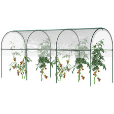 Tomato Greenhouse Plant Grow Tent With Guy Ropes Clear Cover Garden Frame