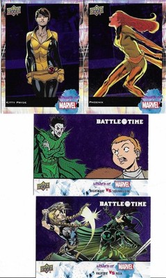 2023  WOMEN OF MARVEL - BLUE  BATTLE TIME INSERT CARD #BT-5 - HELA VS VALKYRIE