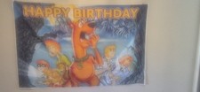 Scooby-Doo 5ftx3ft Happy Birthday Banner And Photography Back Drop