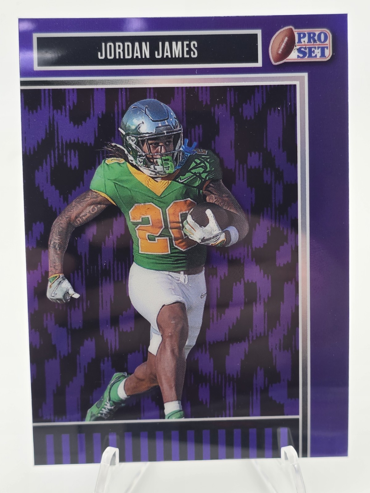 Jordan James 2025 Leaf Pro Set #76 2/15 Oregon Ducks San Francisco 49ers RB