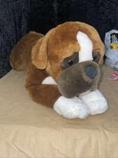 Realistic Boxer Animal Alley Toys R Us Lifelike Brown And White Plush Puppy