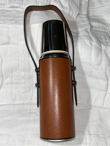 Abercrombie & Fitch Thermos Leather Wrapped Made In Germany In Unused Condition