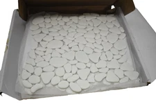 White Pebble Mosaic Tile Sheet Pebble-WHI-10 Bathroom Kitchen Backsplash 7.85sq