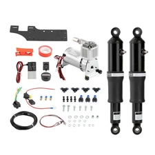 Rear Left & Right Air Ride Suspension Kit For Harley Touring Road King Stree#COW