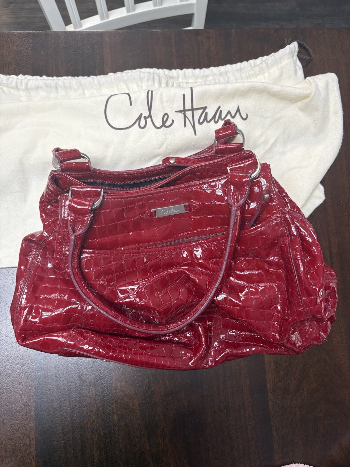 Cole Haan Women's Red Patent Leather Purse