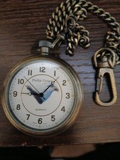 Phillip Crowe Majesti Pocket Watch Eagle Art 49mm Chain